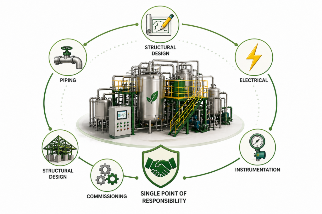 Turnkey engineering services infographic